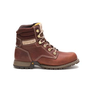 Dámské Bezpečnostní Boty Caterpillar Paisley 6" Káva | CAT431-CZ