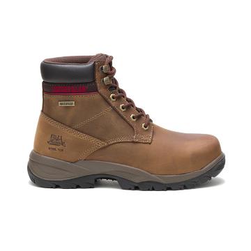 Dámské Nepromokavé Boty Caterpillar Dryverse 6" Waterproof Steel Špicí Káva | CAT451-CZ