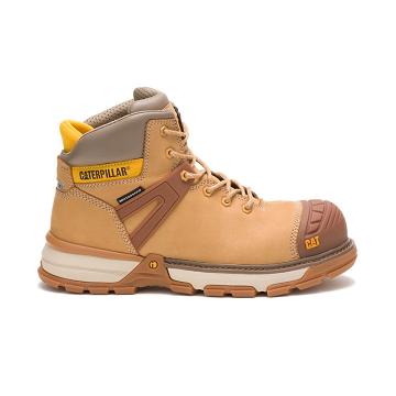 Pánské Bezpečnostní Boty Caterpillar Excavator Superlite Waterproof Carbon Composite Špicí Oranžové