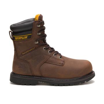 Pánské Bezpečnostní Boty Caterpillar Salvo 8" Waterproof Steel Špicí Thinsulate™ Káva | CAT039-CZ